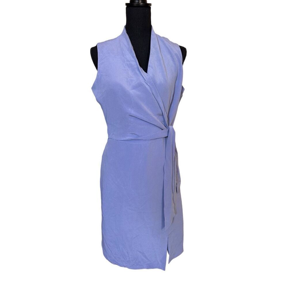 Jennifer West Pastel Blueish Purple Sleeveless Cocktail Dress Size 10